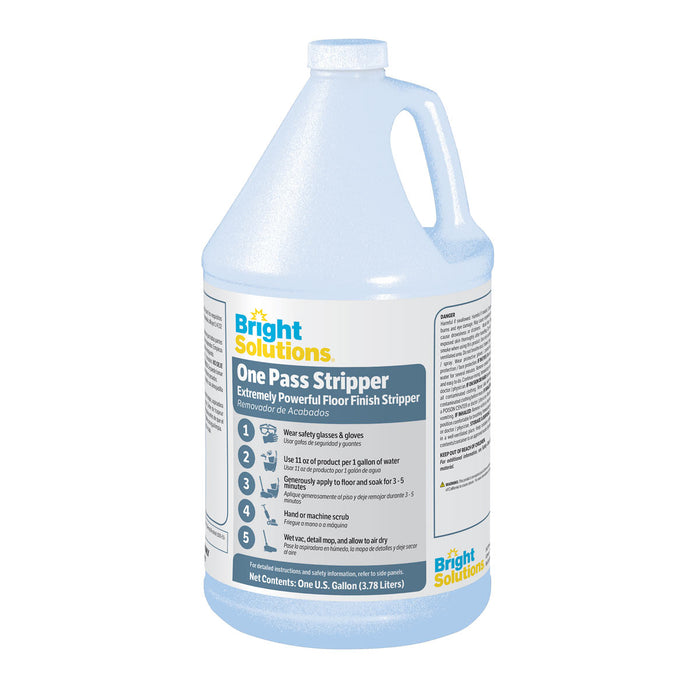 Bottle of Bright Solutions® 'One Pass Stripper' Extremely Powerful Floor Finish Stripper Thumbnail