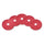 14" Red Light Duty Floor Buffing Pads - Case of 5