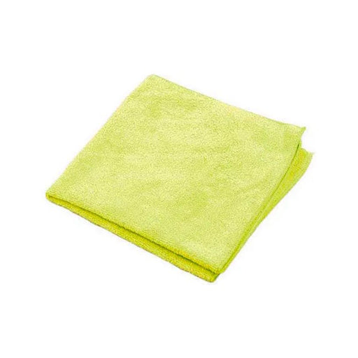 MicroWorks® Yellow Bathroom Sink & Shower Cleaning Microfiber Rags (16" x 16") Thumbnail