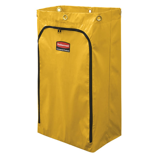 Rubbermaid Commercial Products 24 Gal Janitorial Cleaning Cart Vinyl Bag   Traditional, Yellow Thumbnail