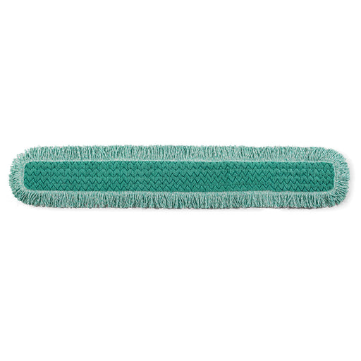 Rubbermaid Commercial Products HYGEN 48" Microfiber Dust Pad with Fringe, Green Thumbnail