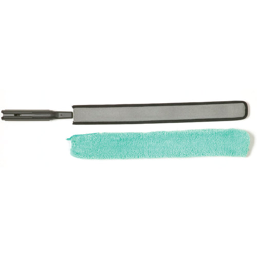 Rubbermaid Commercial Products HYGEN 29" Flexible Dusting Wand with Microfiber Sleeve, Green Thumbnail