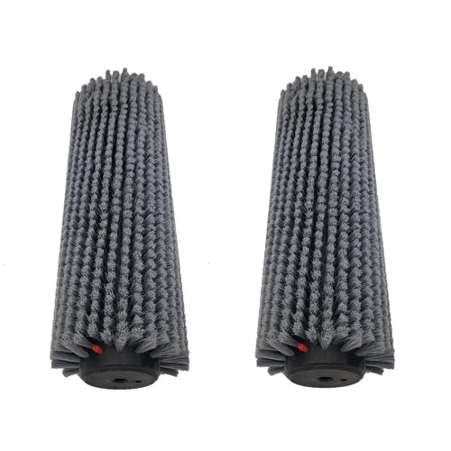 Tornado® 9" Gray Soft Bristle Cylindrical Floor Scrubbing Brushes (#93172.1) for the 'Vortex 9' CRB Scrubber - Pack of 2 Thumbnail