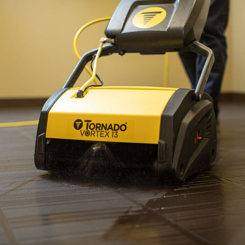 Tornado Vortex 13 CRB Floor Scrubber Scrubbing a Floor Thumbnail