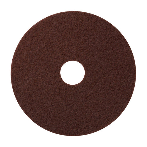 20 inch Round Maroon EcoPrep Dry Floor Stripping Pad Thumbnail