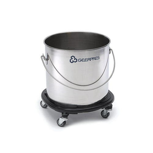 Geerpres® Stainless Steel 44 Qt. Bucket w/ Bumper (11 Gallon) - Part #2233 Thumbnail