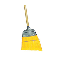 Milwaukee Dustless 9" Yellow Flagged Poly Broom w/ a Wood Handle (Angled Trim) Thumbnail