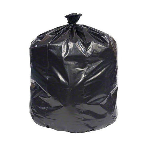 24" x 32" Black Eco Low-Density Trash Can Liner Thumbnail