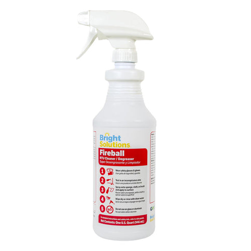 Quart Bottle of Bright Solutions® ‘Fireball’ RTU Cleaner & Degreaser w/ Trigger Sprayer Thumbnail