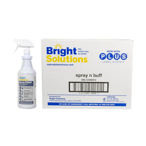 Bright Solution® 'Spray N Buff' Floor Gloss Restorer Quart Bottle w/ Case Thumbnail