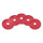 18 inch Red Light Duty Floor Scrubbing Pads - 5 per Case