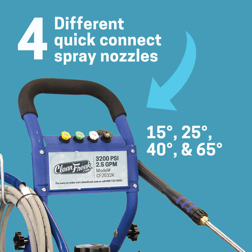 #CF2532K Pressure Washer - 4 Different Quick Connect Spray Nozzles Thumbnail