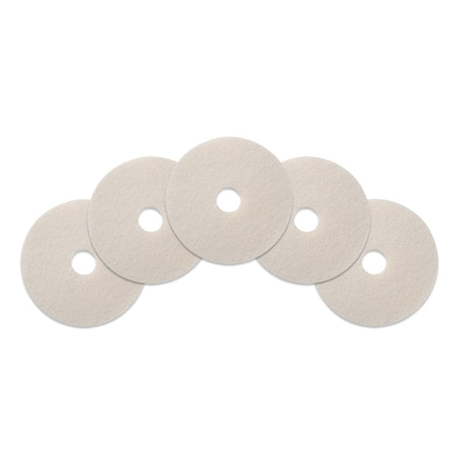 14 inch White Floor Scrubbing & Polishing Pads - Case of 5 Thumbnail