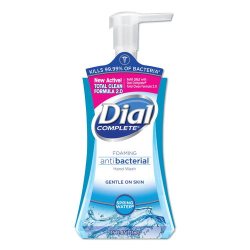 Dial® Complete Spring Water Foaming Antimicrobial Hand Wash (7.5 oz Pump Bottles) - Case of 8 Thumbnail