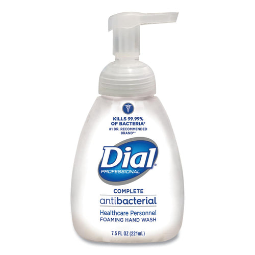 Dial® Complete #81075 Antimicrobial Healthcare Foaming Hand Soap (7.5 oz. Pump Bottles) - Case of 12 Thumbnail