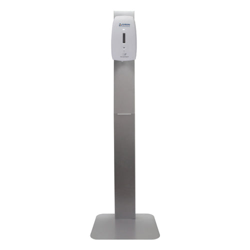 48 inch Tall Stand with a Touch Free Hand Sanitizer Dispensers Thumbnail