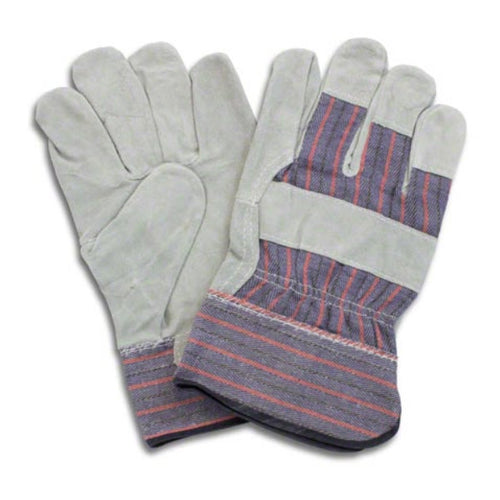 Safety Zone® 'A' Grade Leather Gunn Cut Work Gloves w/ Rubberized Safety Cuff - Case of 120 Pairs Thumbnail