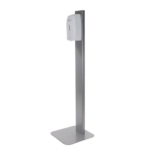 48 inch Tall Stand with a Touch Free Hand Sanitizer Dispensers - Side Thumbnail