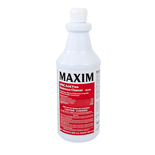 Maxim ‘AFBC’ Acid Free Restroom Cleaner - 32 oz Squeeze Bottles Thumbnail