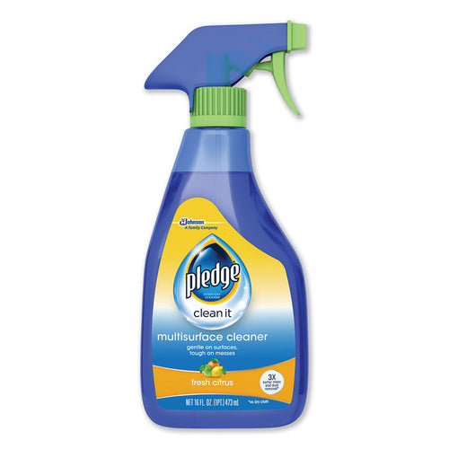 Pledge® #644973 Clean It Fresh Citrus Multisurface Cleaner (16 oz. Spray Bottles) - Case of 6 Thumbnail