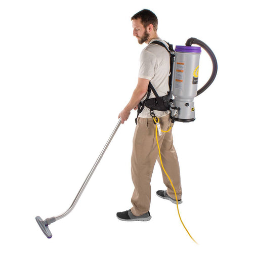 Vacuuming up Debris with a Super CoachVac Backpack Vacuum Thumbnail