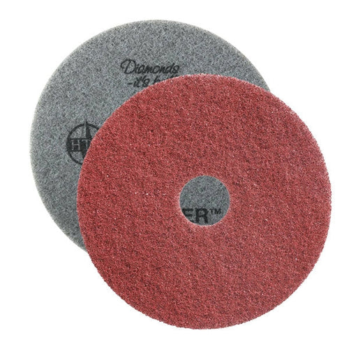 Red Twister™ Diamond Concrete Prep Pads - 400 Grit - Round (14" - 28") - Case of 2 Thumbnail