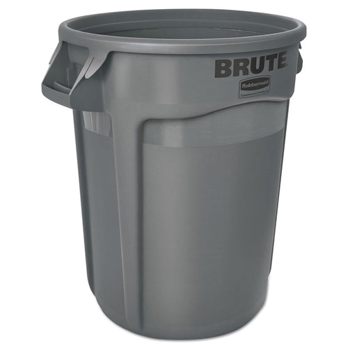 Rubbermaid® Brute Round 32 Gallon Trash Can (Gray - #263200GY) Thumbnail