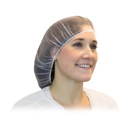 Safety Zone® White Polyester Hair Nets (18" - 30" Sizes) Thumbnail