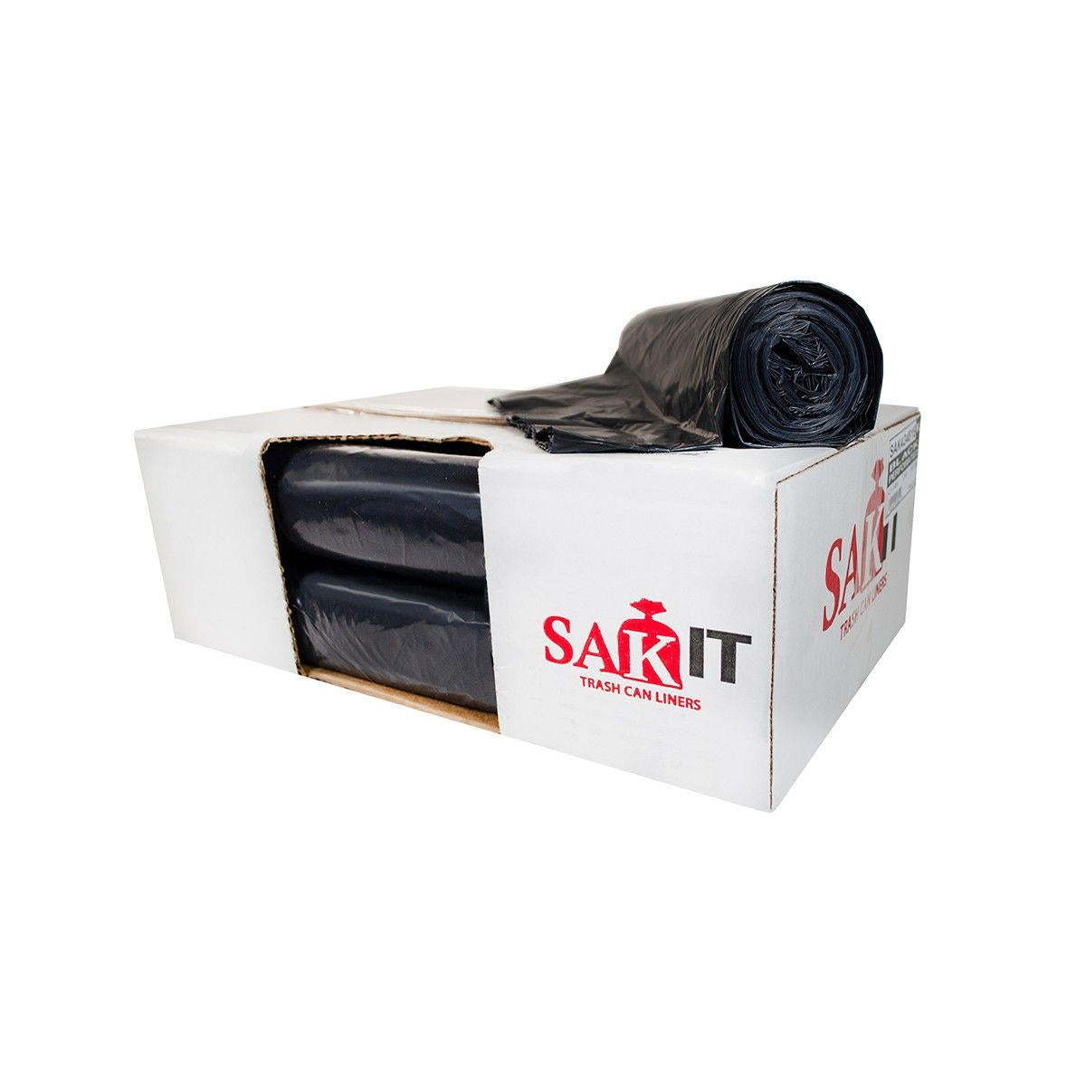 Sak-It™ 12 - 16 Gallon Black High Density Coreless Trash Can Liners (24 x  32 | 5 Microns) - Case of 1000