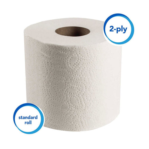 Scott Essential 2-ply Standard Toilet Paper Roll - 04460 Thumbnail