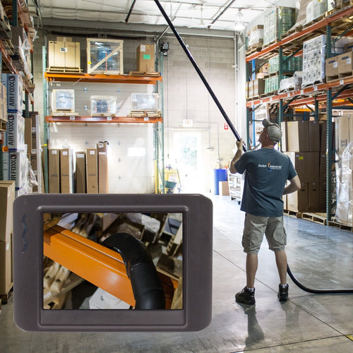 SpaceVac Internal Overhead Vacuuming & Cleaning System in Use Thumbnail