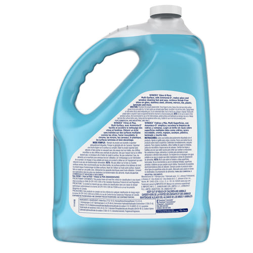 Back of Windex Formula Glass & Surface Cleaner Bottle Thumbnail